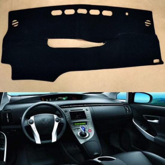 Car DashMat Dashboard Black Cover Non-slip Sun Pad For Toyota Prius 2010-2015
