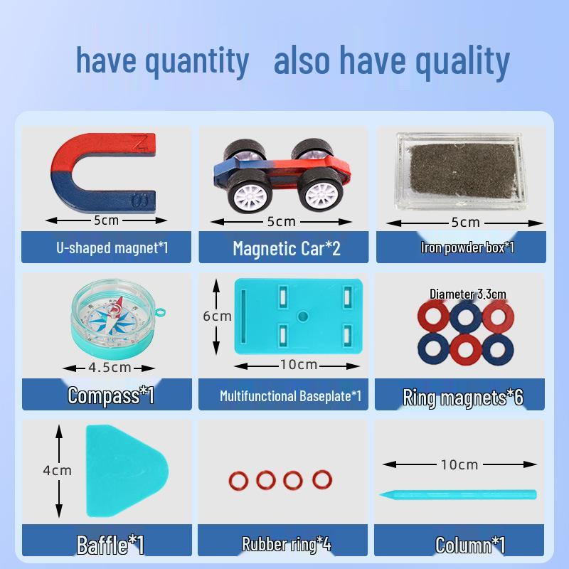 Magnet Science Kit: Elementary School Physics Experiment Set for Kids