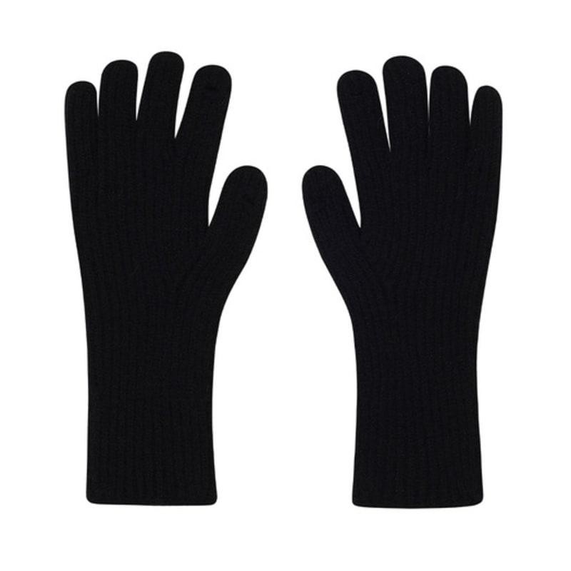 ZEROPLANET Herz Fingerloch Strickhandschuhe [SCHWARZ]