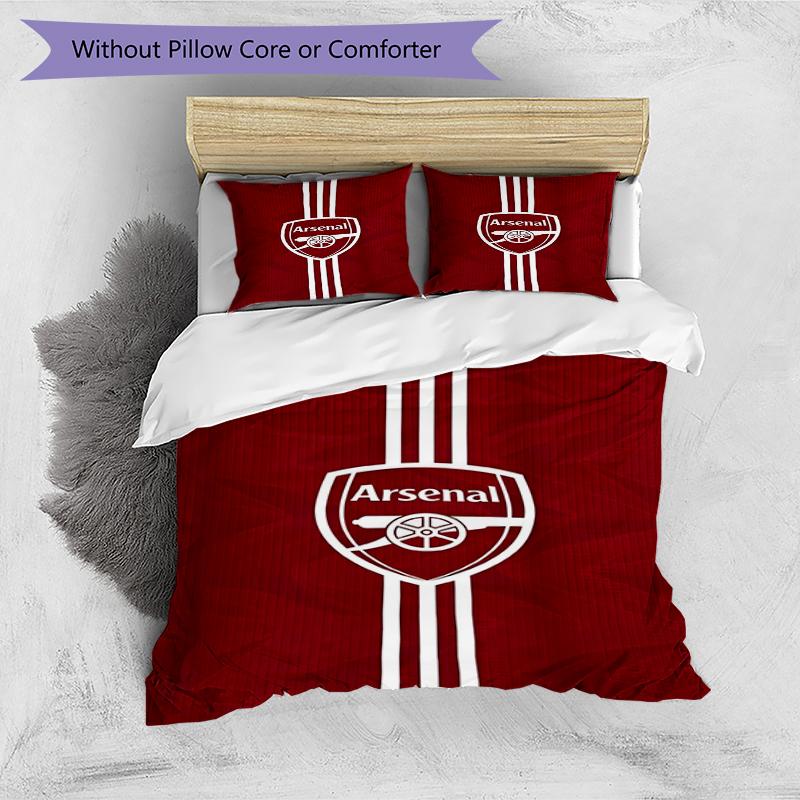 3pcs Duvet Cover Set (1*Duvet Cover + 2*Pillowcase, Without Core),football team.C Print Bedding Set, Bedroom Decor, All‑Season, Birthday Gift