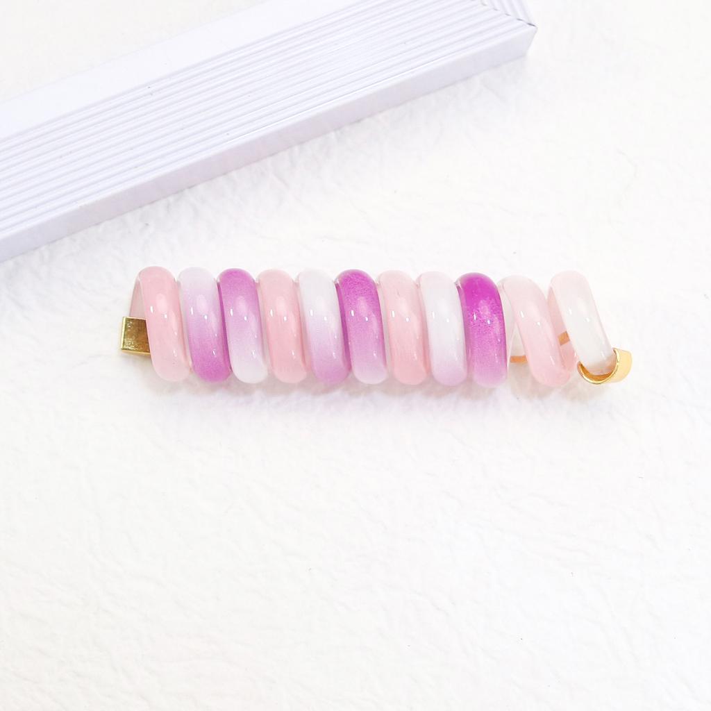 Rainbow Elastic Rubber Bands For Children Girls Telephone Wire Hair Ties Hairbands Hair Rope Ponytail Hair Accessories