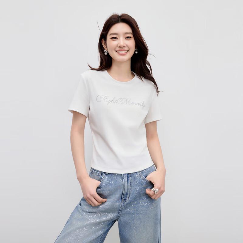 

Women s Round Neck Printed Short Sleeve T-Shirt M