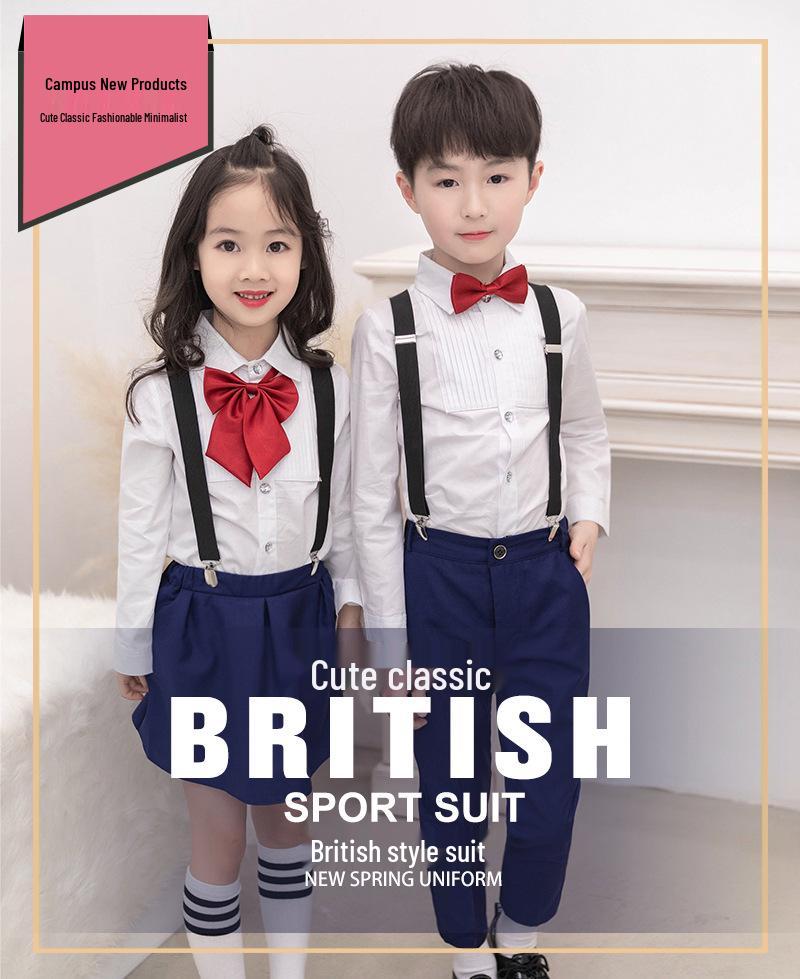 Dziecięcy letni smoking sceniczny dla chłopców - strój dla zespołu chóralnego