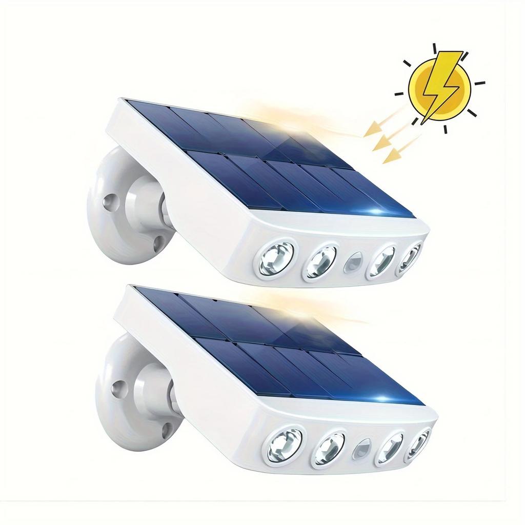 1/2pcs Solar Light, Solar Motion Sensor Lighting, Solar Safety Lighting, Outdoor Garden Solar Safety Light, Outdoor Decoration