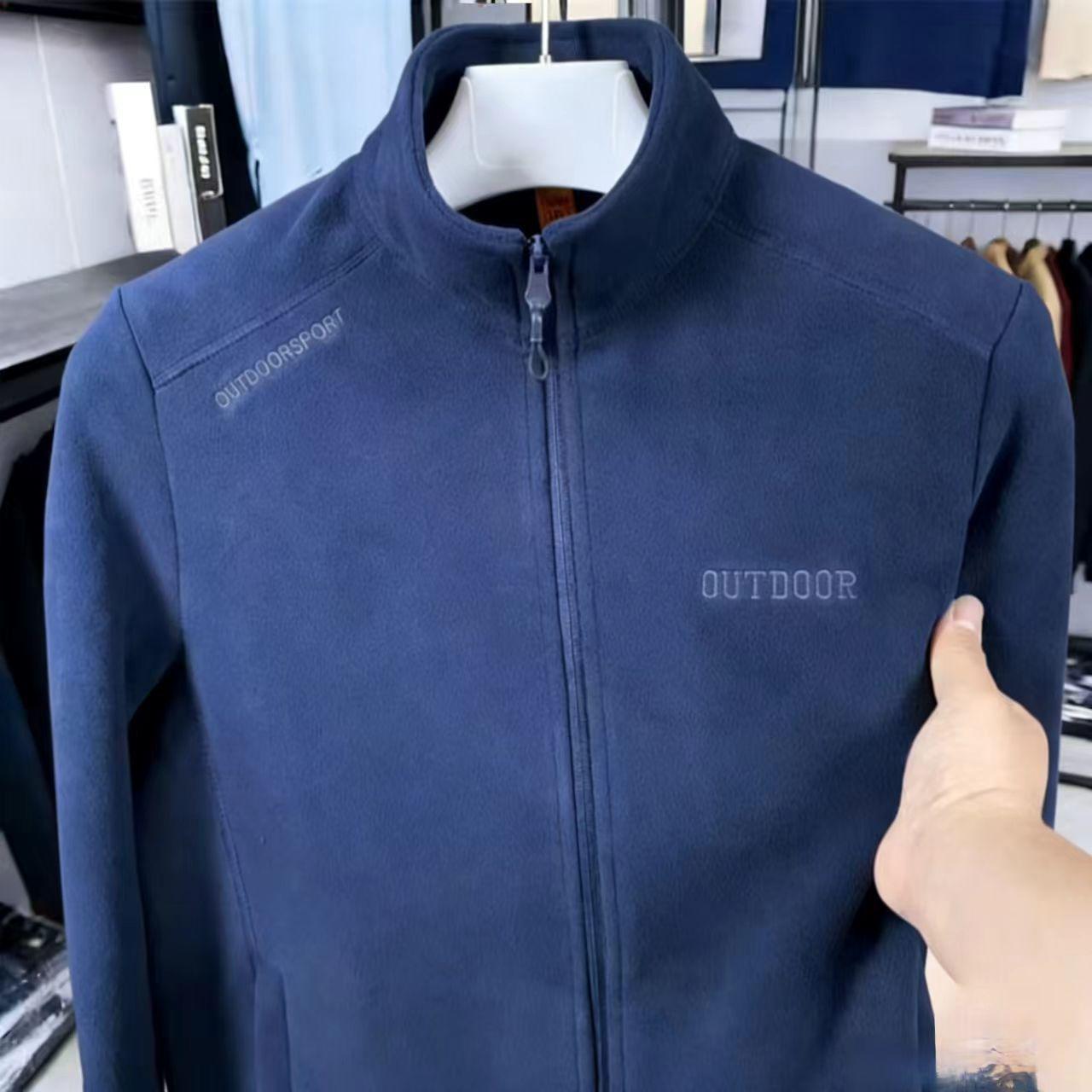 

Men s Winter Jacket - Thick Fleece Sweatshirt for Spring, Autumn, and Winter - Mid-aged and Elderly Fashion 4XL 155-175 lbs
