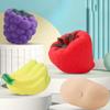 Kneading Vegetable Baby Bath Toys Sound Fruit Play Water Bath Toy  Children Adult