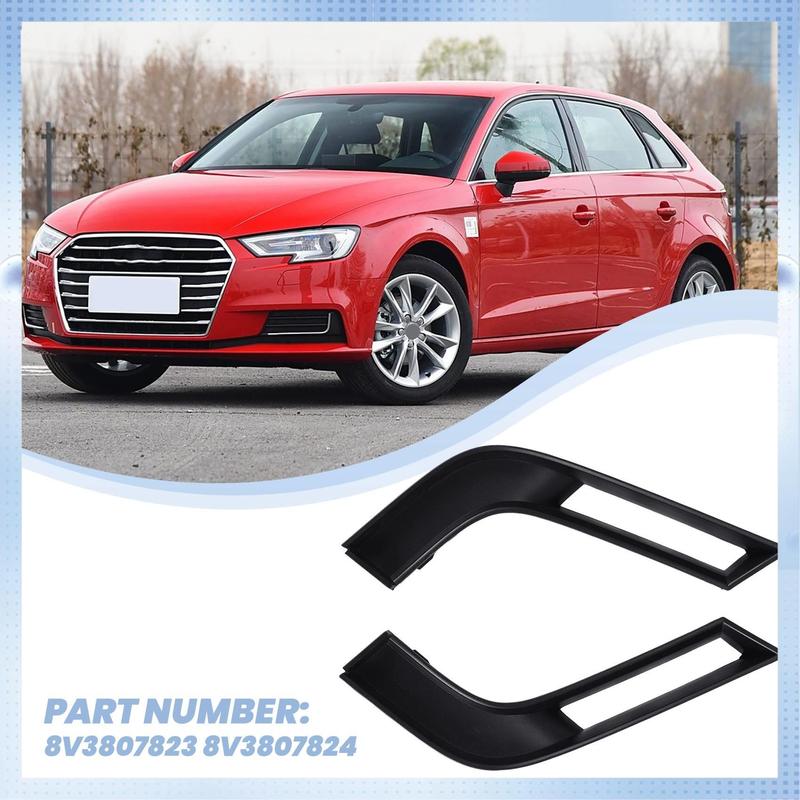 A51K - Для 2016+ A3 S3 Автомобиль ПЕРЕДНИЙ НИЖНИЙ БАМПЕР ОТДЕЛОЧНЫЙ КОМПЛЕКТ ИЗ ДВУХ ШТУК ЛЕВЫЙ ПРАВЫЙ 8V3807823 8V3807824 чёрный
