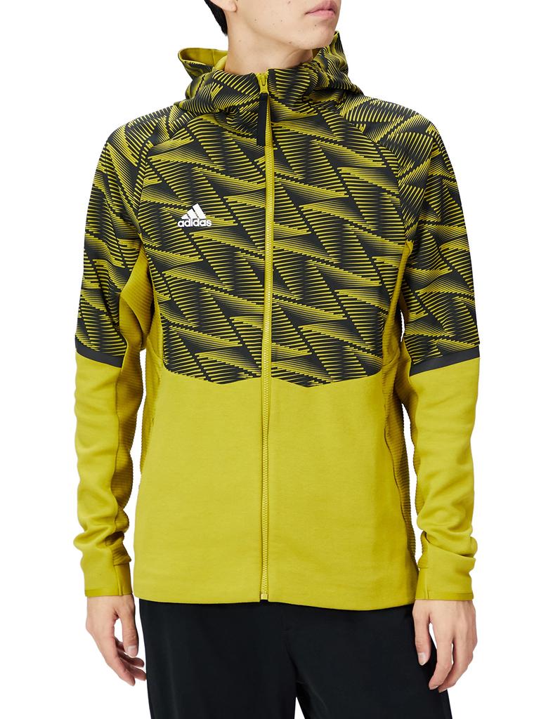 Adidas Design for Gameday Pulse Olive Size S Full-Zip Hoodie, Men's, (HN9511), (QY188)