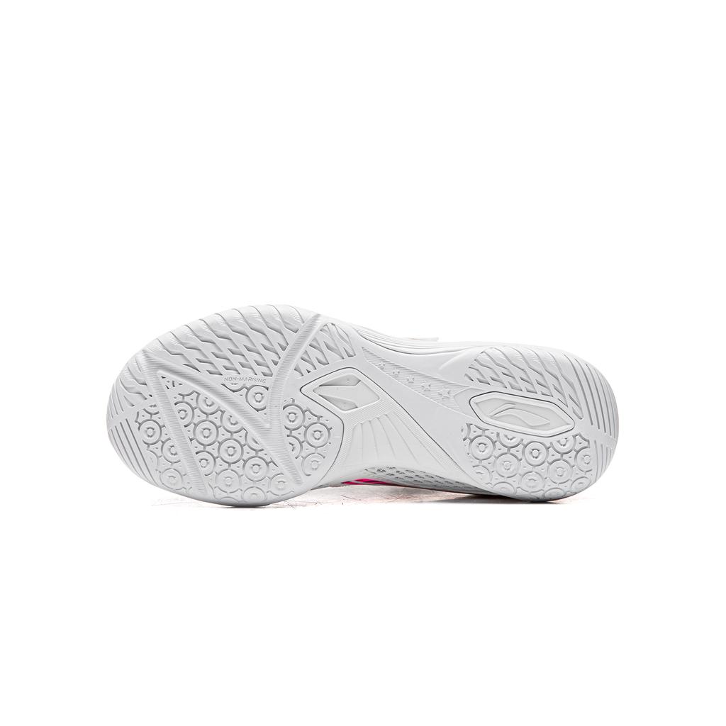 Li Ning Table Tennis Series Mesh Qilin 3.0 Velcro Design Training Shoes Kids sneakers White Black Fluorescent-Pink APPV019-9