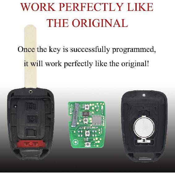 MechanMagic Key Fob Remote Replacement Fits for Honda Fit 2015 2016 2017 2018  /Crosstour 2013-2015/CR-V 2014-2016 MLBHLIK6-1T Keyless Entry Remote