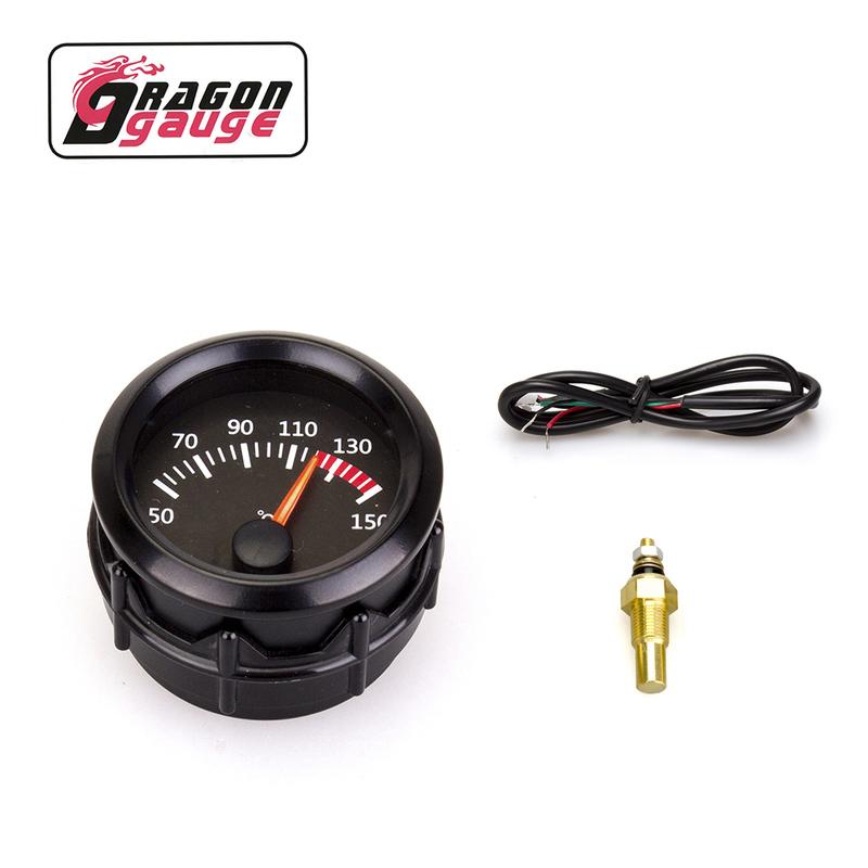 2 Inches 52mm 12V Car Gauge Water Temp Oil Temp Oil Press PSI/Bar Voltmeter Boost Gauge EGT Gauge With Sensor Fit for 12V Car