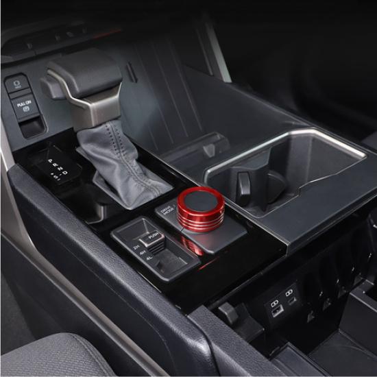 Alloy Red DRIVE MODE Adjust Knobs Ring Cover 1pcs for Toyota Sequoia -2025