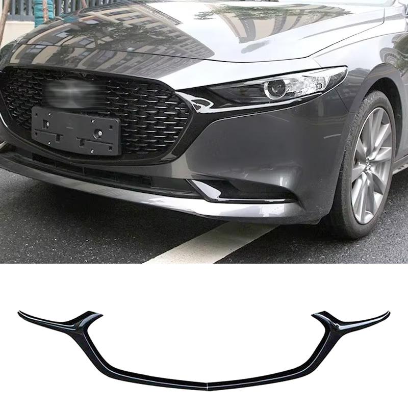 AAFD1 Car Grille Trim Strip Frame Front Bumper Racing Grills Cover Trim for Mazda 3 2020-2023