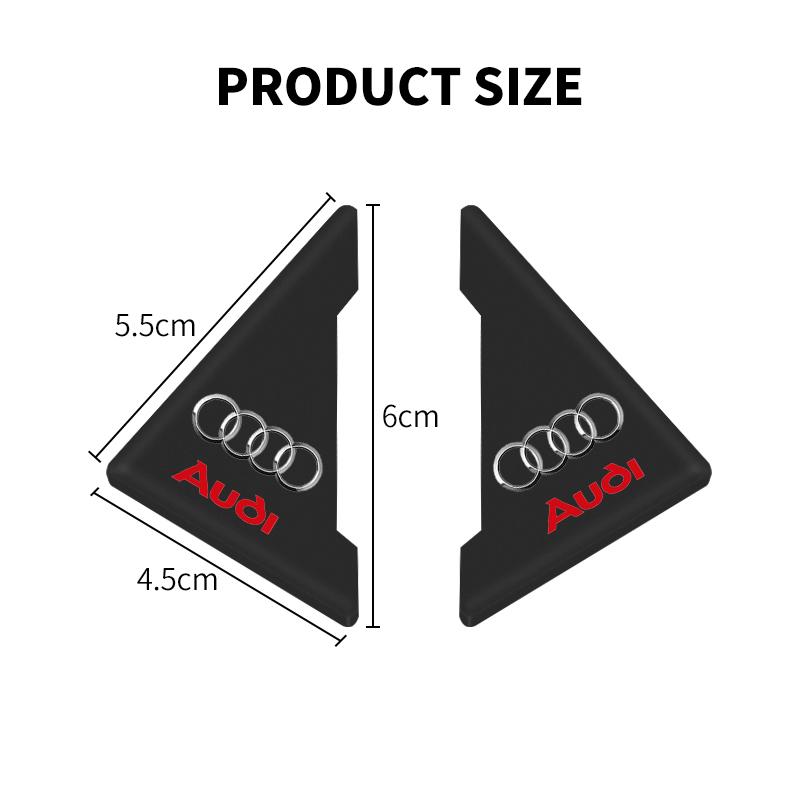 2PCS Car Styling Door Corner Cover Anti-scratch Protector For Audi A1 A2 A3 A4 A5 A6 A7 A8 Q1 Q2 Q3 Q4 Q5 Q6 Q7 Q8 B5 B6 B7 B8 C5 C6 C7 C8 S4 S3 S5 S6