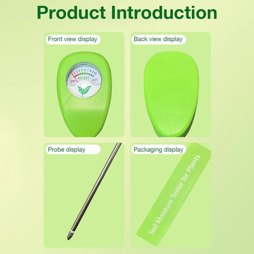 No Battery Plant Moisture Tester Temperature Tester Hygrometer Dial  Plant Monitoring