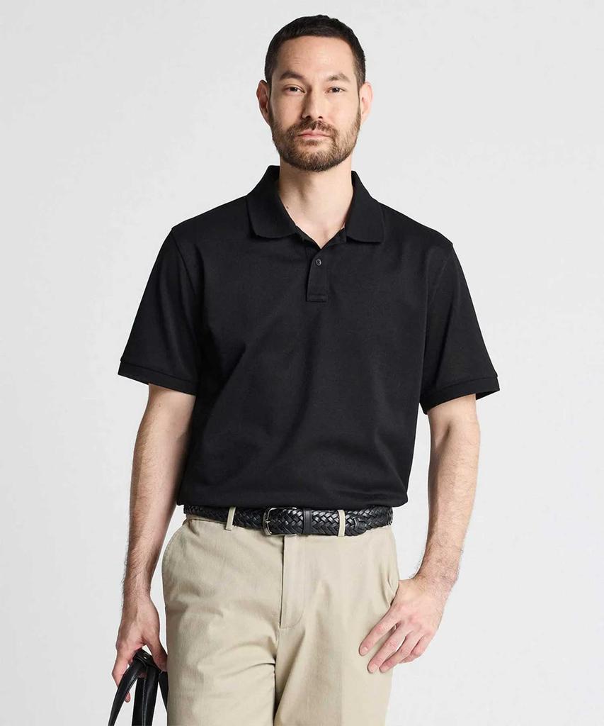 STCO Diems Lecture Silket Pq Collared Short Sleeve T-Shirt Black (Classic Fit)_Dtsvb10Csb