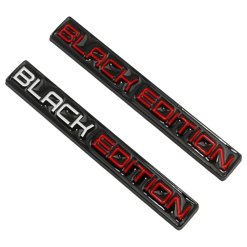 3D Metal BLACK EDITION Rear Trunk Fender Badge Emblem Decals Sticker For Toyota Honda Nissan Lexus Volvo Cadillac BMW Audi