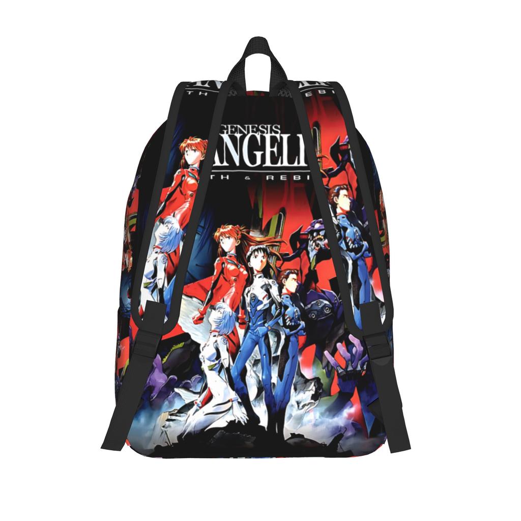 Fashion Neon Genesis Evangelion EVA Backpack Mochilas Casual Hiking Large Capacity Rucksack