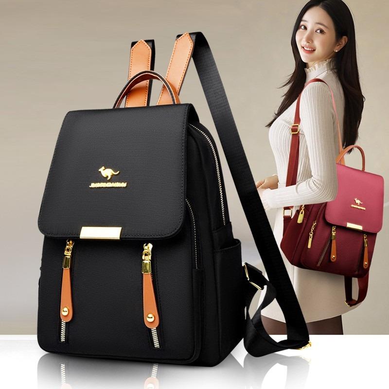 Stylish Versatile Women'S Backpack Multi-pocket Laptop Bag with Top Handle Perfect for School, Travel & Daily Use