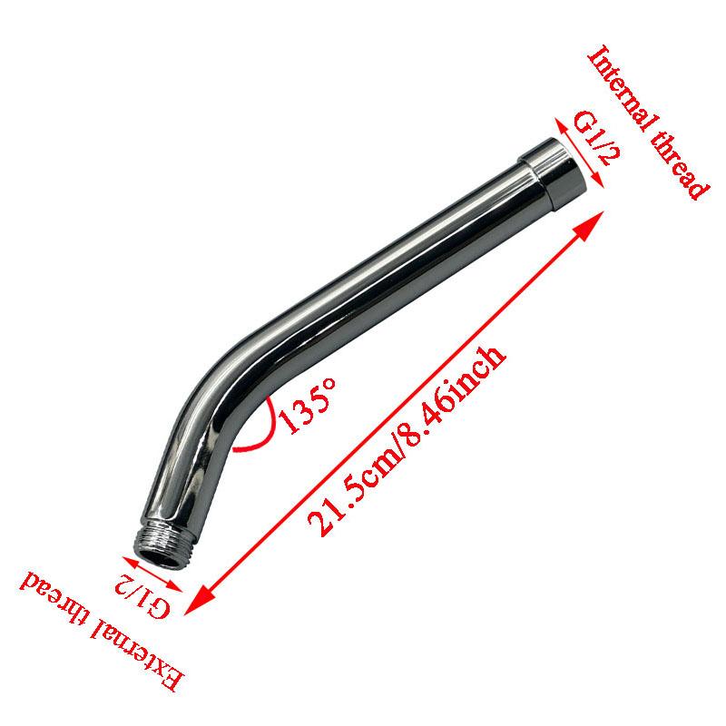 Angle 135 degree Shower Head Elbow Adapter Shower Arm Extension Hand Shower Top Spray Connector Pipe