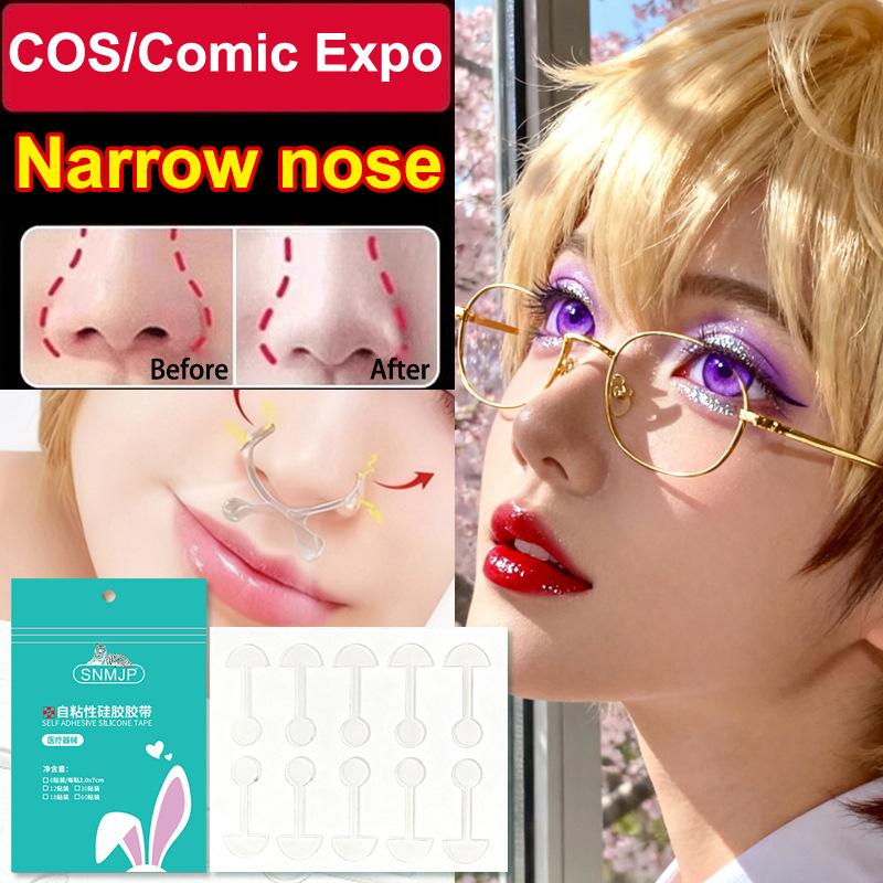 50Pcs Shrinking Nose Wing Stickers Transparent Invisible Nose Shrink Patch Special Narrow Nose Strips Face Care Tool Nose Shaper