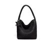 Gun Gun Champagne Gold Hand-woven Tote Bag Women's Large Capacity Premium Handheld Shoulder Bucket Bag