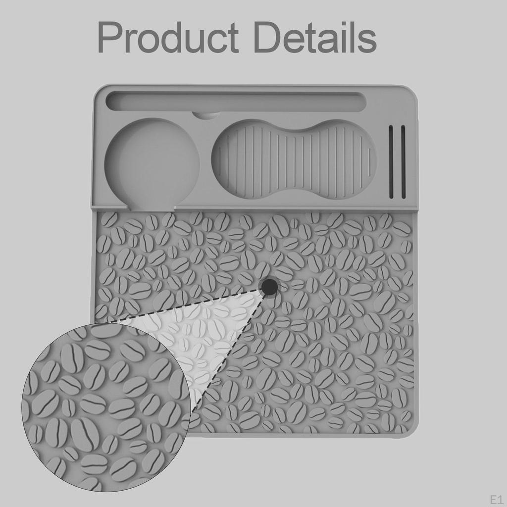 Silicone Espresso Mat, Practical And Non-slip, Coffee Accessory for Countertop Office