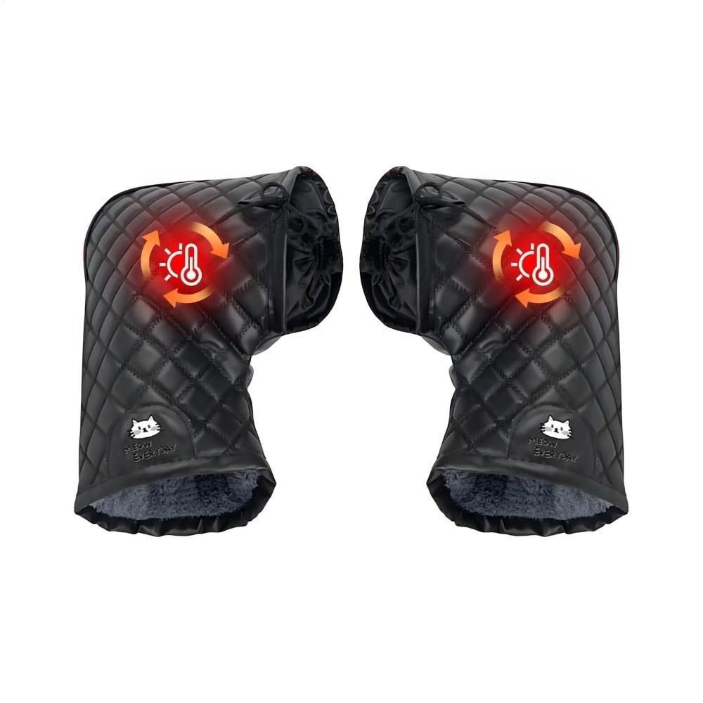 Universal Motorcycle Handlebar Gloves Warm Riding Mittens New Warm Gloves  Snowmobile