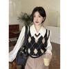 French Retro White Collar Long-sleeved Shirt Women's Spring and Autumn New Niche Versatile Temperament Design Sense Top Tide