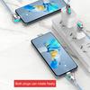 Dual Elbow USB C Cable 180 Degree Angled 3A Fast Charging & Data Sync Data Cord Nylon Braided Charging Cord for Most Phones