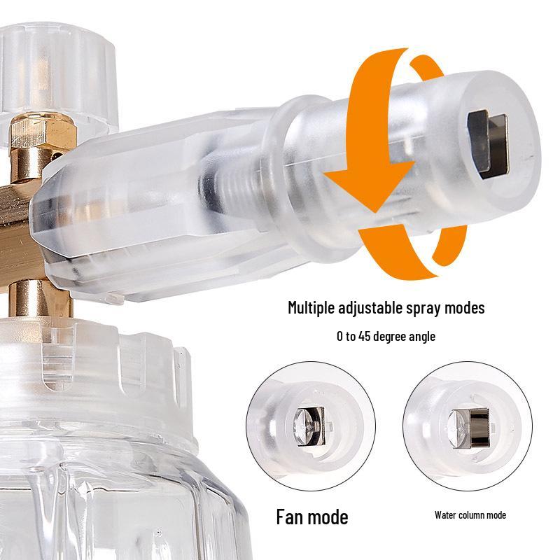 High Pressure Transparent Car Wash Foam Sprayer with 1/4 Quick Connect