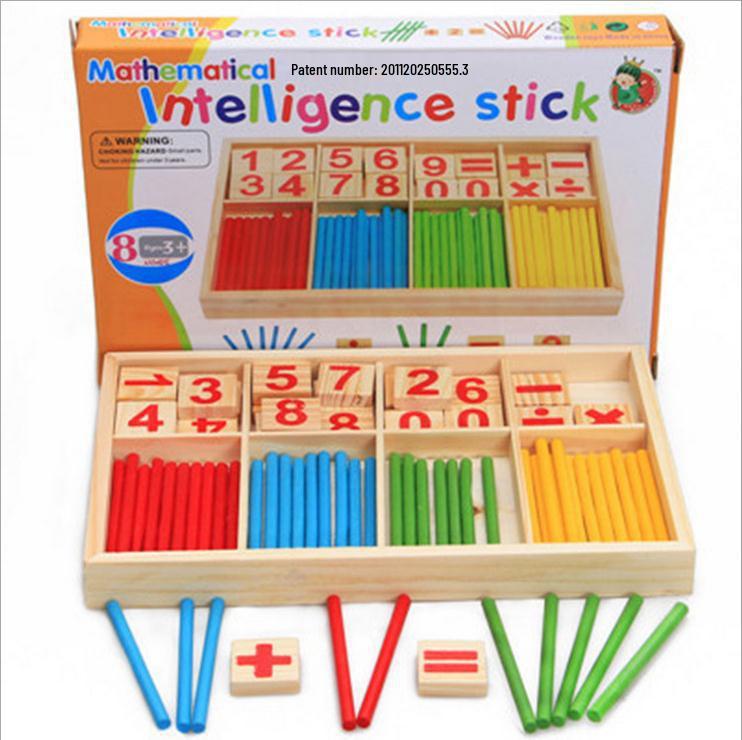 Montessori Kindergarten Math Counting Rods – Educational Number Sticks for Kids