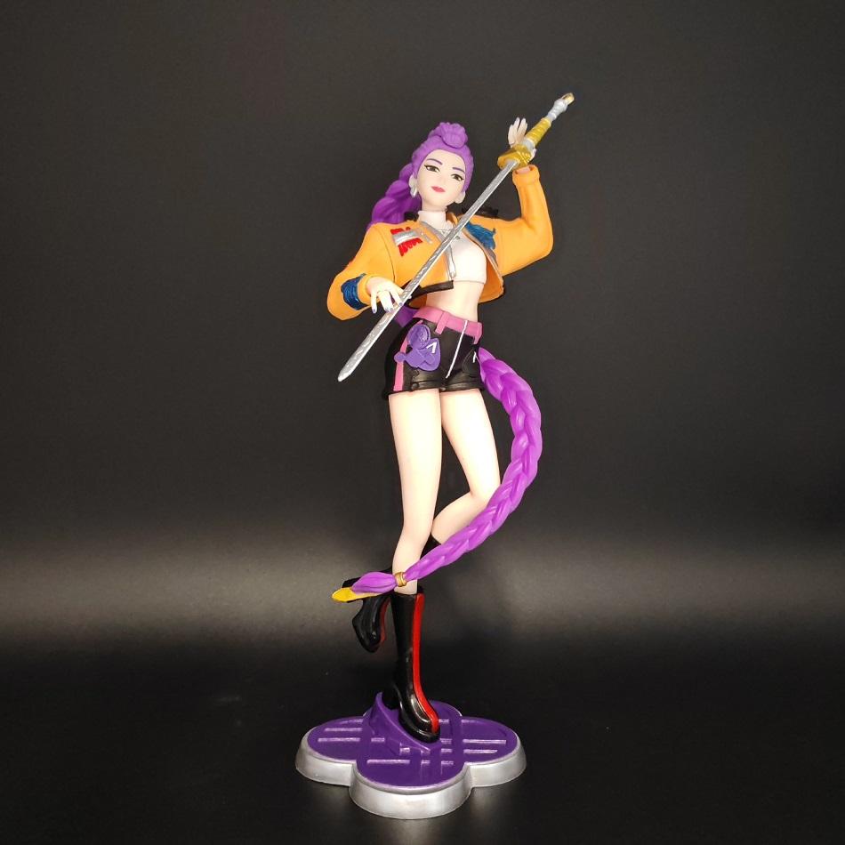 

22cm/8.66inch Anime KPop Demon Hunter Statue Toy Doll Rumi Zoey Action Figure PVC Model Desktop Ornament Toy Fans Birthday Gifts