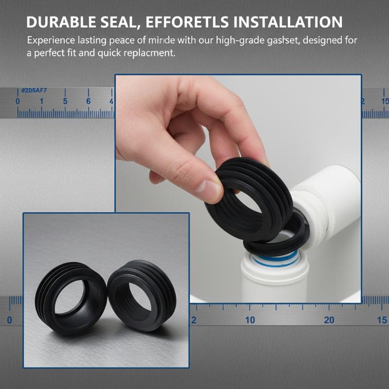 Flush Pipe Rubber Gasket 119668001 for Toilet Internal Repair Leakproof Water Seal for Low Level Bathroom Maintenance