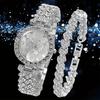 Ladies Watch Diamond Jewelry Watch, Women's Watch Quartz Watch Digital Watch Necklace Watch Set