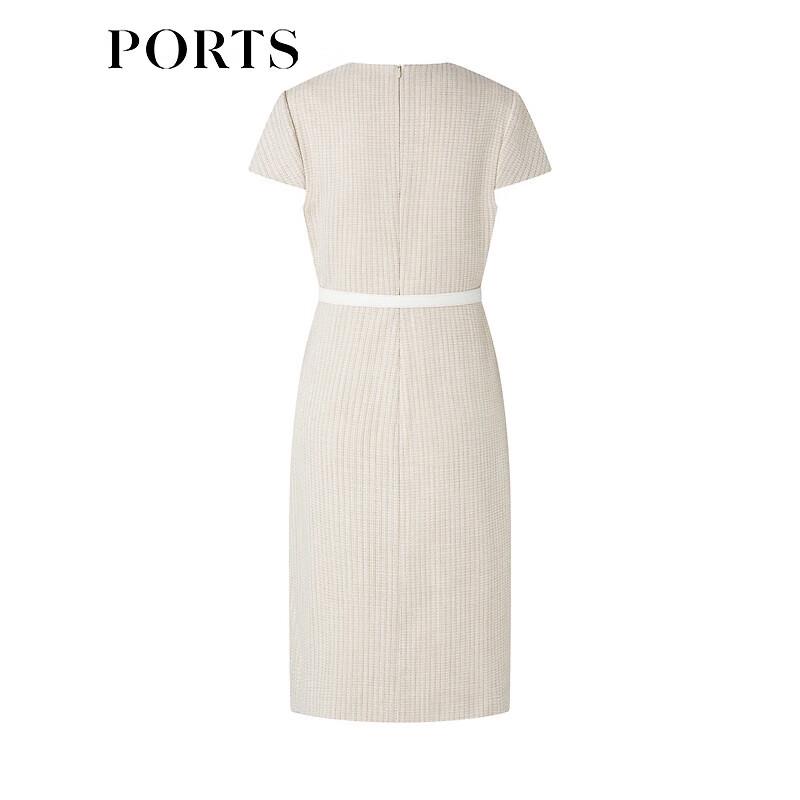 PORTS Women's Short Sleeve V-Neck Knit Midi Dress