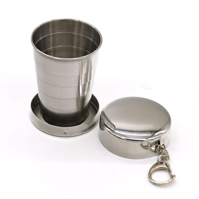 

Stainless Steel Telescopic Portable Folding Cup for Men & Women - Compact Outdoor Wine & Water Glass