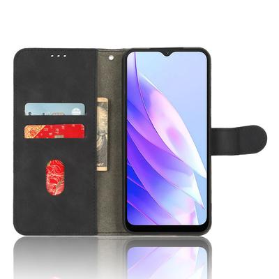 Voor Blackview A52 4G Valbestendig PU Leer Telefoonhoes Standaard Portemonnee Huid-aanvoelende Flip Mobiele Telefoonhoes