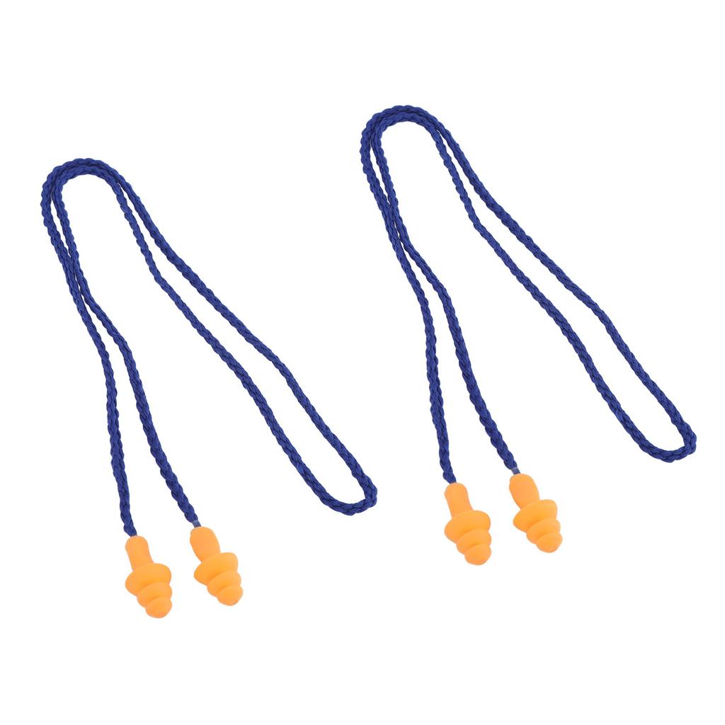 2 Stück Ohrstöpsel Weiches Silikon Ohrstöpsel Baumdesign Lärmreduzierung mit Draht zum Schlafen Schwimmen