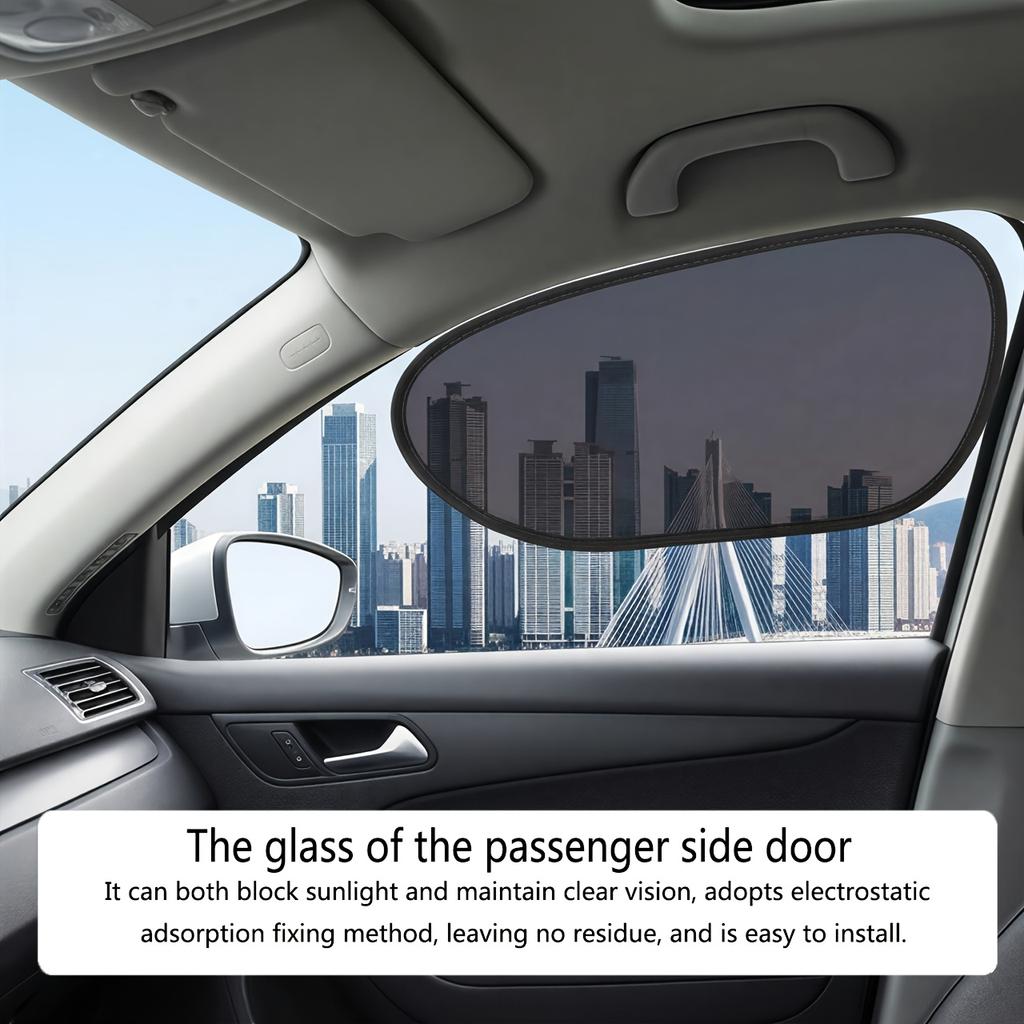 Car Window Sunshades, Blocking Sunlight Without Obstructing Driving View, Sun Protection And UV Shield