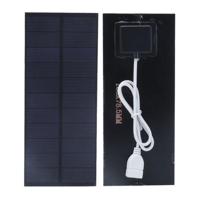Pannello solare da 2,5 W, 188 x 78,5 mm, scheda di ricarica solare da 3,7 V?Caricabatterie da 5 V ad alta efficienza di conversione