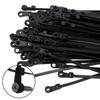 Mountable Cable Ties with Screw Hole Nylon Self Locking Loop Wraps Bundle Fixed Cables Ties Wire Fastening Organizer Straps