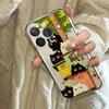 Treehouse Black and White Kitten Phone Case for Xiaomi Mi 15T 11 11T Poco F7 F5 X7 X6 M4 M3 Pro NFC GT Pro 4G 5G Transparent TPU