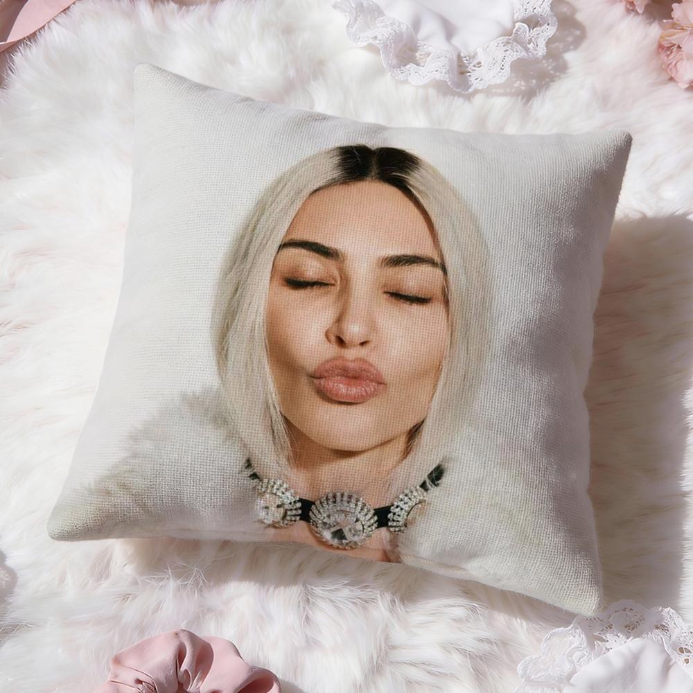 K-Kim K-KardashianS Cushion Cover Premium Comfort Reversible Pillow Cove -Two in One Design for Any Room & Car Interior