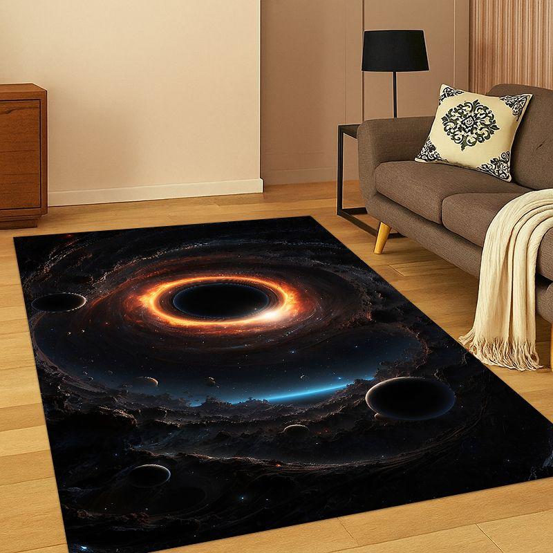 Universe Milky Way Space Stars Galaxy Earth Carpet Rug for Bedroom Living Room Sofa Doormat Home Decor,Kid Area Rug Non-slip