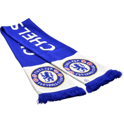 Chelsea FC Wordmark Knitted Scarf
