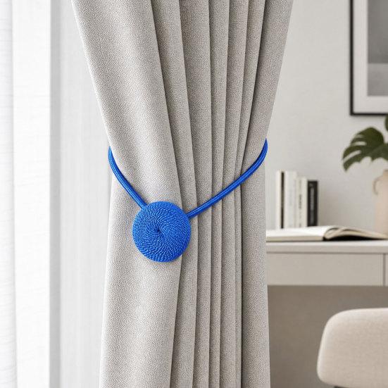 Magnetic Curtain Tiebacks, Modern Rope Curtain Tie Backs, Decorative Drapes Holdbacks for Home Indoor Bedroom Office
