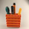 50 Holes Drill Bits Organizer Easy Storage Screwdriver Storage Rack  Workshop