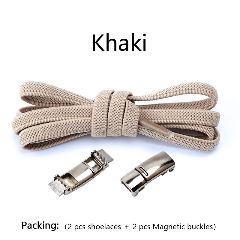 1 Pair No tie Shoelaces Magnetic Lock Elastic Shoe Laces For Kids and Adult Sneakers for Shoelace Flat Rubber Bands Shoestrings
