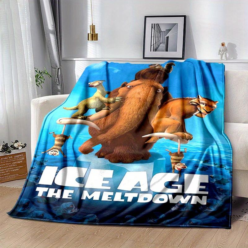 1pc,Ice Age The Meltdown Blanket: A Cozy Adventure in Warmth Perfect for Your Home, Office